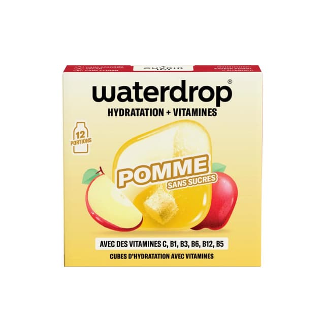 9120138989112 - Waterdrop - Cubes d'hydratation saveur pomme - 12 cubes
