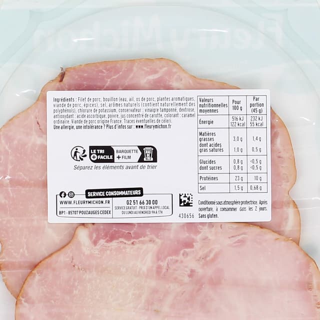 3095759060013 - Fleury Michon - Rôti de Porc, Conservation Sans Nitrite