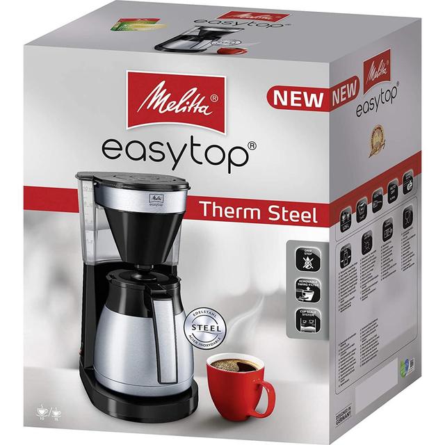 4006508220113 - Melitta - Cafetière easy top therm II Steel Noir & steel 1023-10