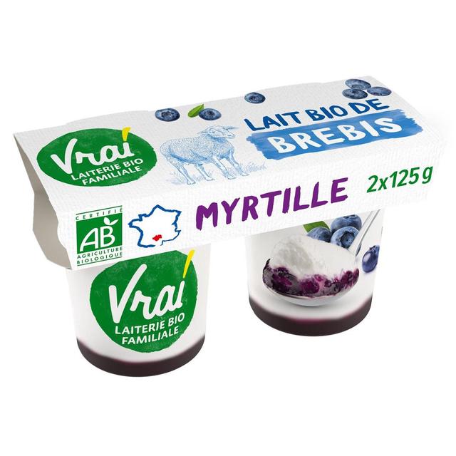 3273220540213 - Vrai - Yaourt bio brebis myrtille
