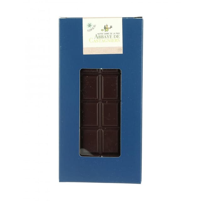3760006120313 - Abbaye Notre Dame de Castagniers - Tablette Chocolat Noir au Sel de Guérande