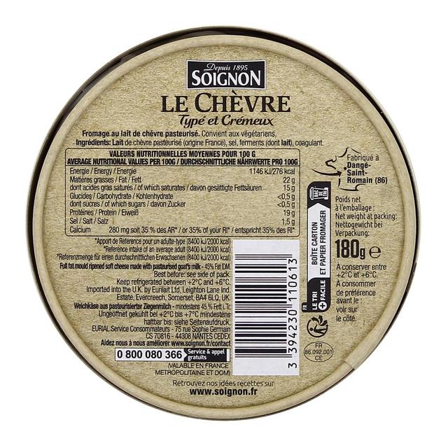 3394230110613 - Soignon - Fromage de chèvre