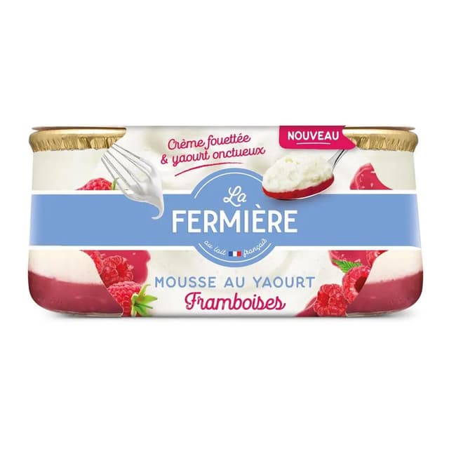 3279231751013 - La Fermière - Mousse yaourt framlboise