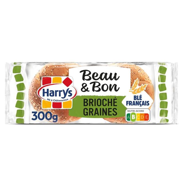 3228857001613 - Harrys - Pain Burger Beau & Bon Brioché aux Graines Sans Additifs