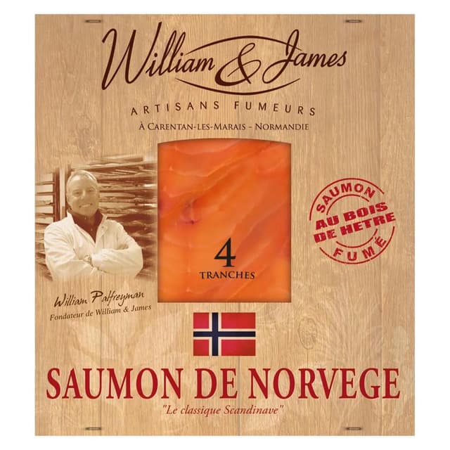 3578030002013 - William & James - Saumon Fumé de Norvège
