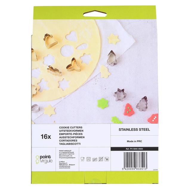 5420059833513 - Point virgule - Set de 16 emporte-pièces en inox noël
