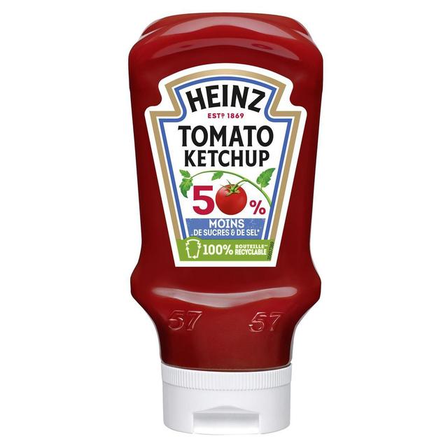 8715700423913 - Heinz - Sauce tomato ketchup -50% de sucres et de sel