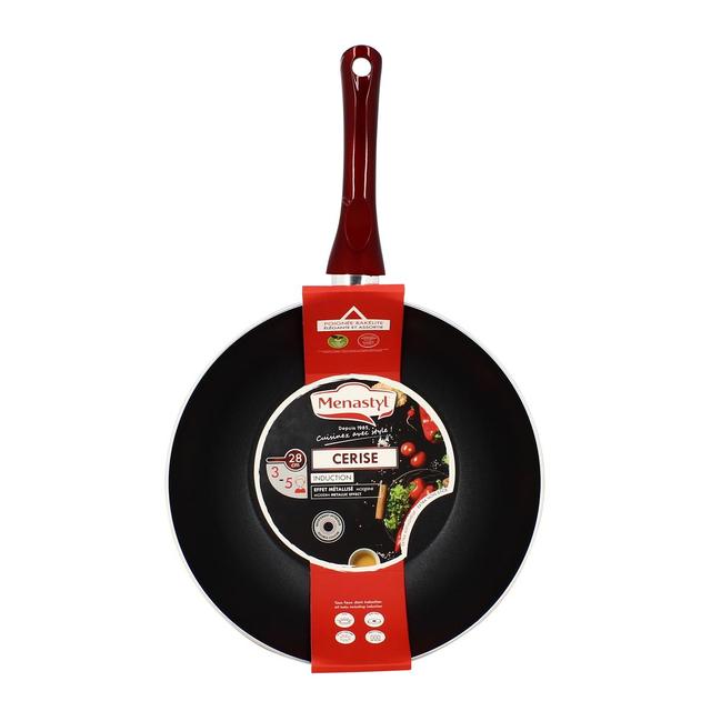 3256390194813 - Ménastyl - Wok Cerise - Tous feux dont induction