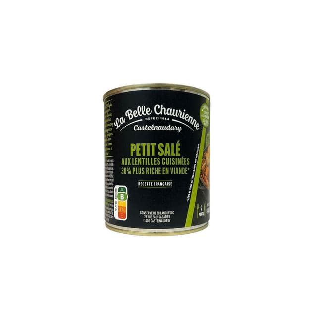 3245360005013 - La Belle Chaurienne - Petit salé aux lentilles cuisinées en conserve pour 2