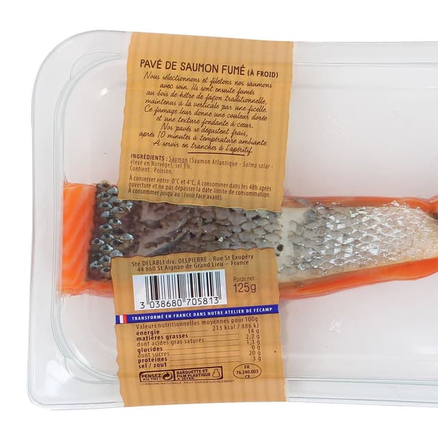 3038680705813 - Delpierre - Saumon Fumé Traditionnel à la Ficelle