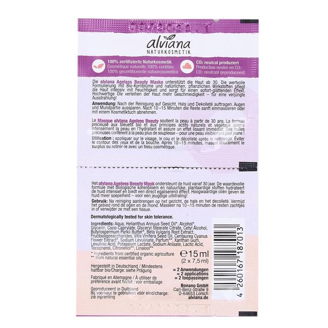 4260167187013 - Alviana - Masque Ageless Beauty