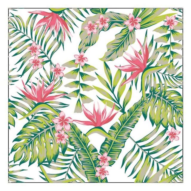 3245676768213 - ACTUEL - Serviette Papier 33x33cm Paradise Flower
