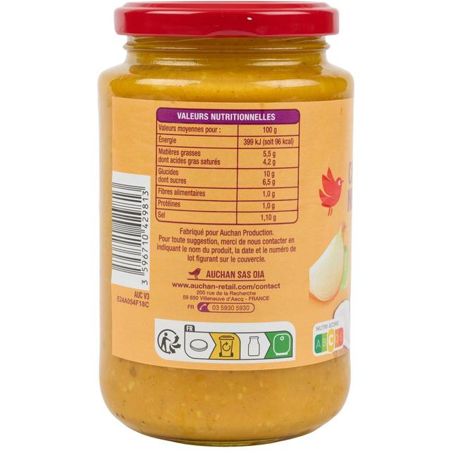 3596710429813 - Auchan - Sauce curry à la noix de coco en bocal