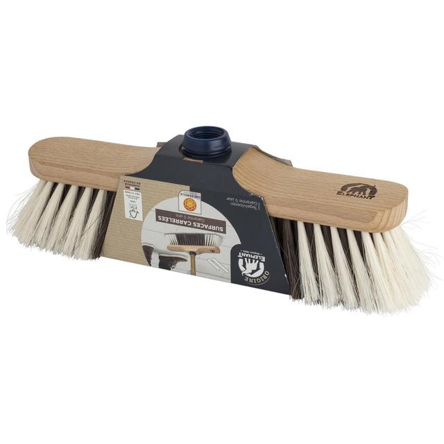 3543534970014 - Elephant - Balai intérieur crin et bois