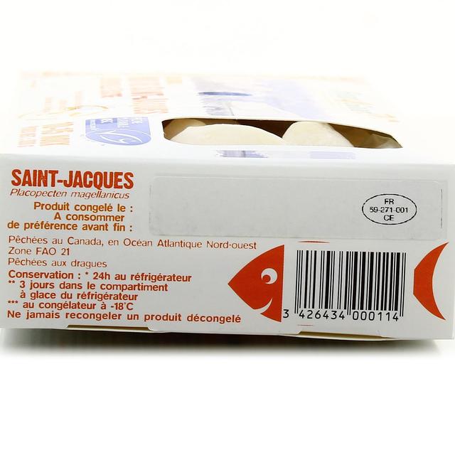 3426434000114 - Food4Good - Noix de Saint Jacques de Nouvelle Ecosse sans corail MSC