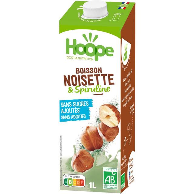 3760286460314 - Hoope - Noisettes et Spiruline Boisson Végétale Bio