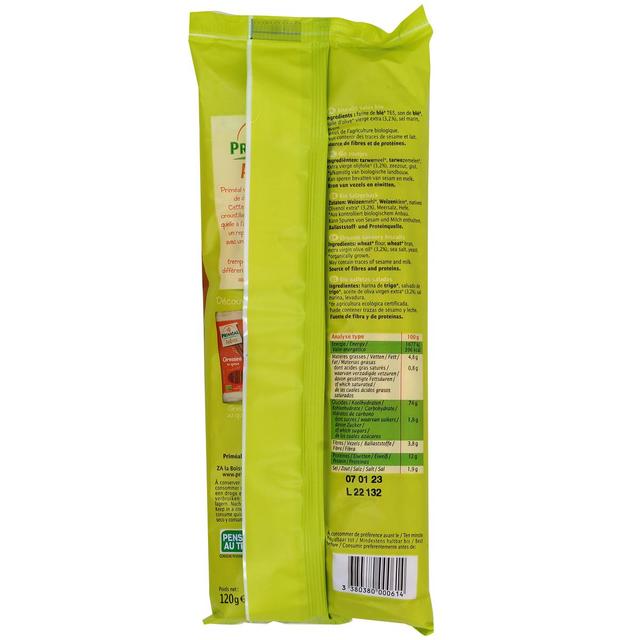 3380380000614 - Priméal - Gressins à l'huile d'olive bio