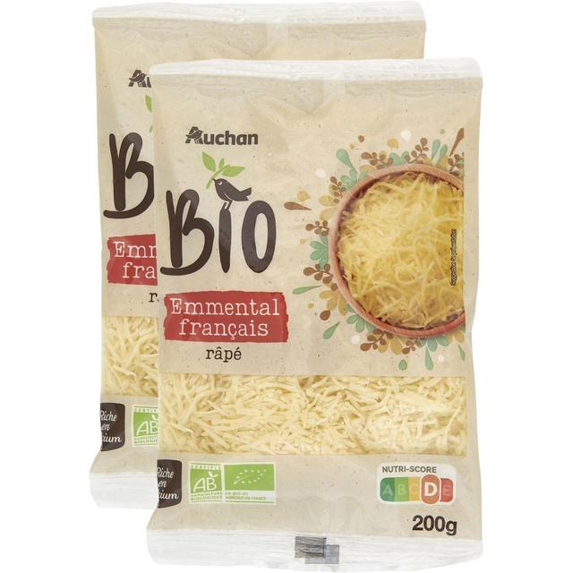 2050000411014 - Auchan BIO - Emmental râpé français Bio