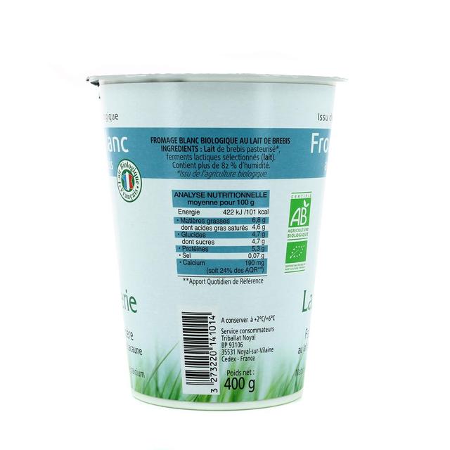 3273220141014 - LA Bergerie - Fromage Blanc Bio de Brebis