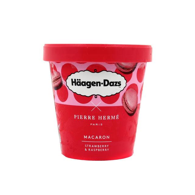 3415583001714 - Häagen-Dazs - Crème Glacée Macaron Fraise Framboise