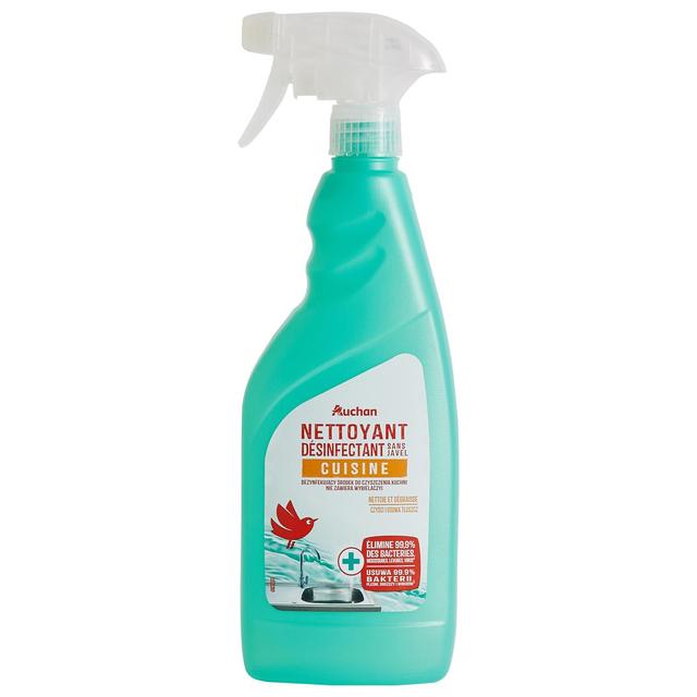 3596710511914 - Auchan - Spray dégraissant et désinfectant sans javel cuisine