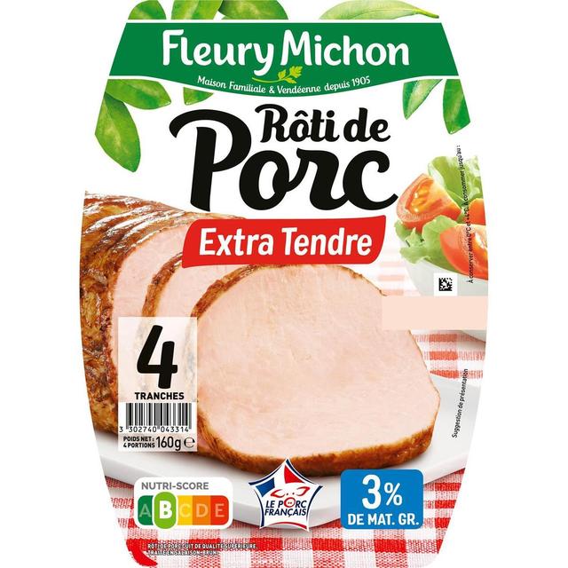 3302740043314 - Fleury Michon - Rôti de Porc Nature