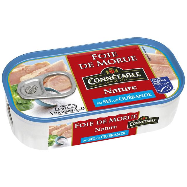 3263670923414 - Connetable - Foie de Morue Nature MSC au Sel de Guérande