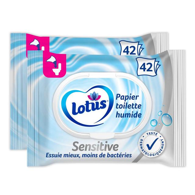 2050000323614 - Lotus - Lingette papier toilette humide Pure