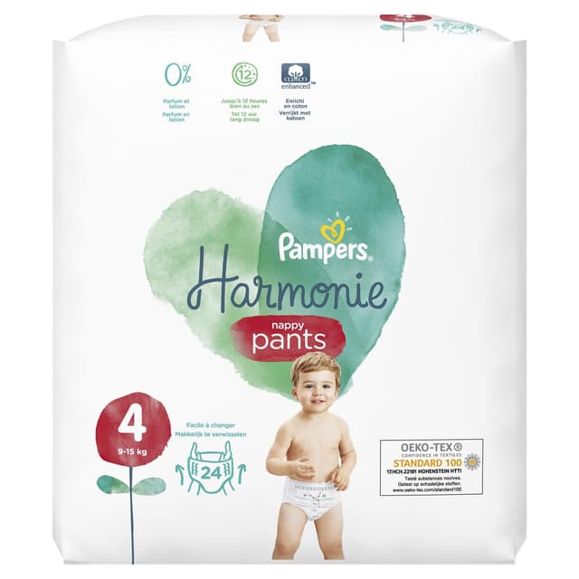 8001841715414 - Pampers Harmonie - Couches culotte T4 9-15kg