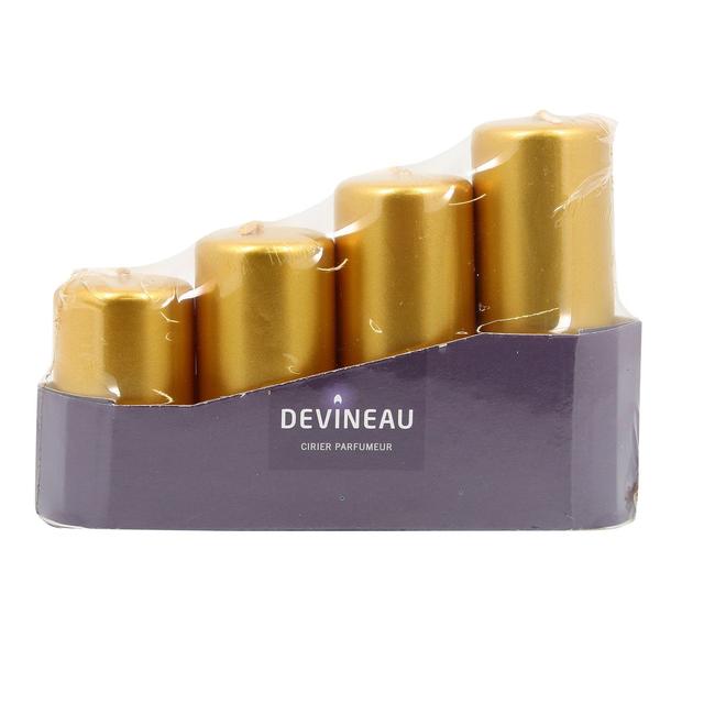 3065872176014 - Devineau - Set de 4 bougies de l'Avent or