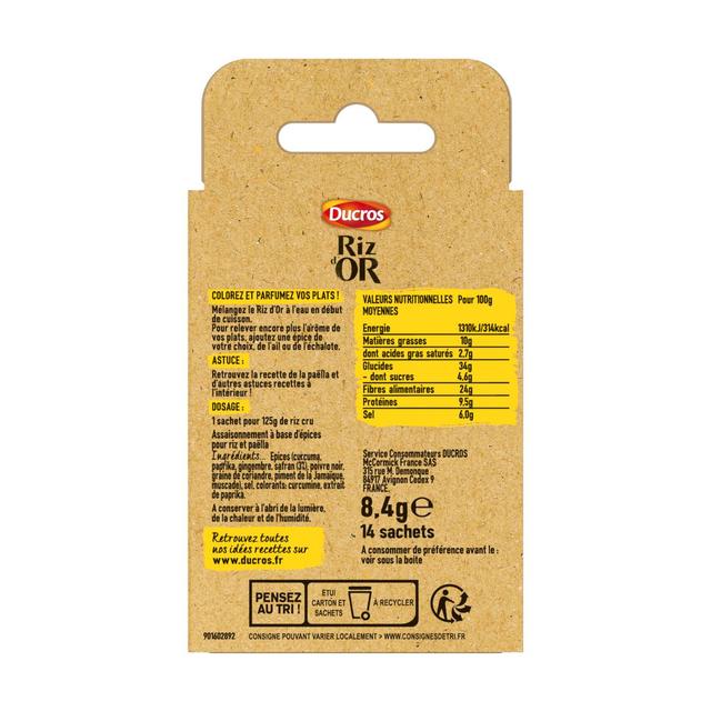 3166291746014 - Ducros - Riz d'Or 3% de safran