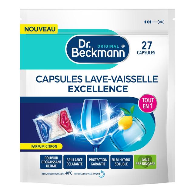 4008455596914 - Dr Beckmann - Capsules Lave Vaisselle tout en 1 au Citron