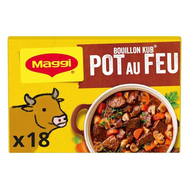 7613033687914 - Maggi - Bouillon Kub Pot au feu - 18 cubes
