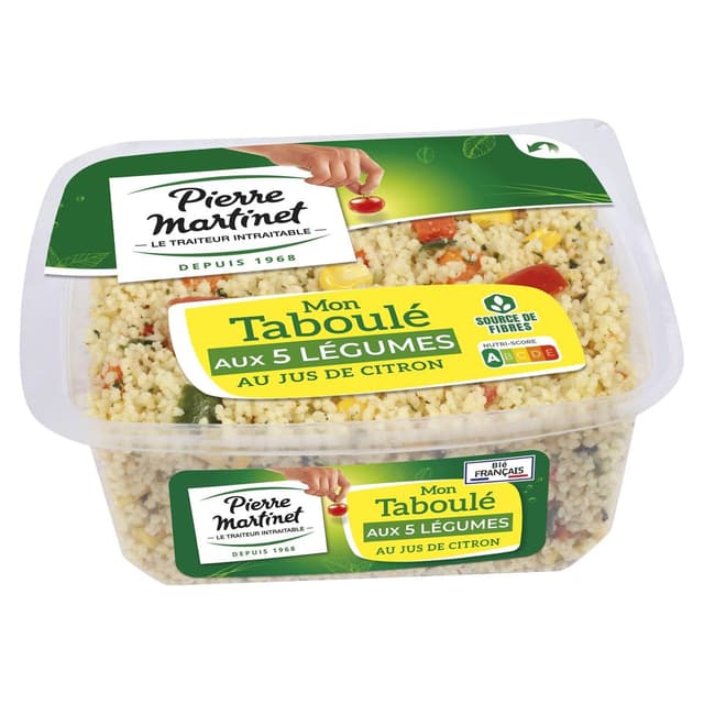 3281780868814 - Pierre Martinet - Taboulé Aux 5 Légumes et Jus de Citron