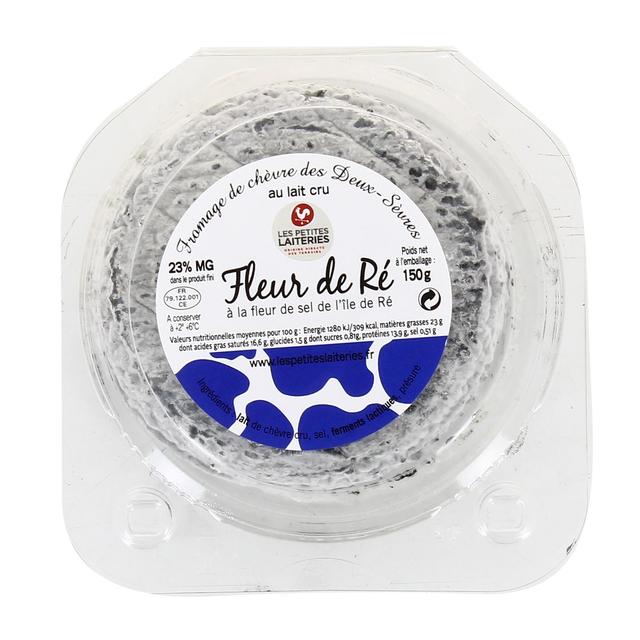 3475430009614 - Les Petites Laiteries - Fleur de Ré cendrée - Lait de chèvre cru