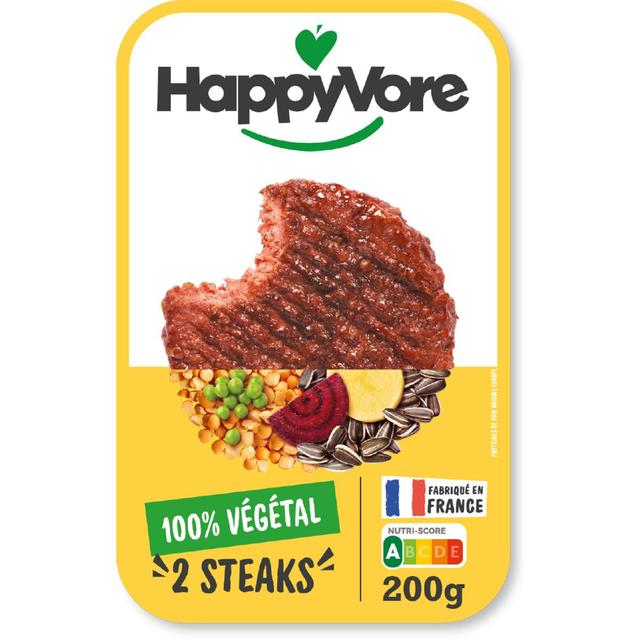 3760324300015 - HappyVore - Steak 100% Végétal