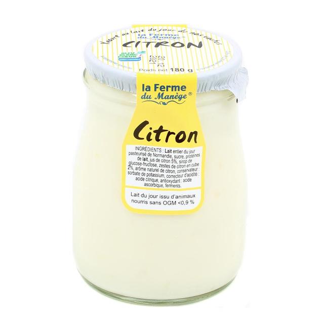 3384079090115 - La Ferme du manège - Yaourt Citron au lait entier