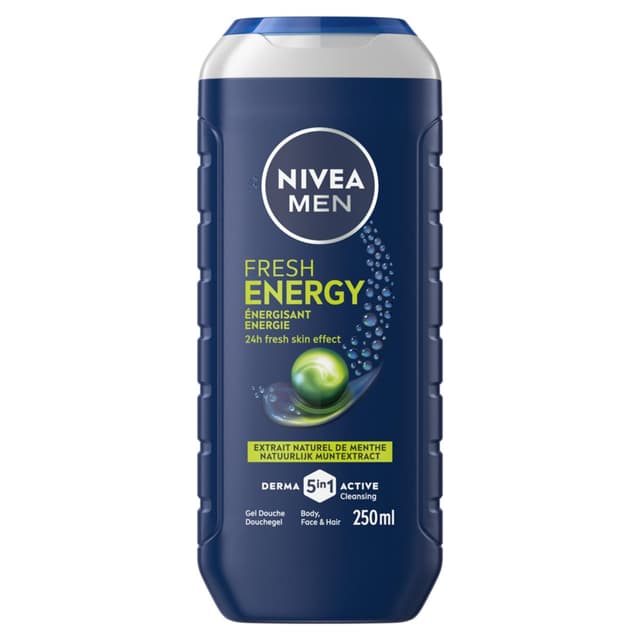 4005808130115 - Nivea Men - Gel douche Fresh Energy Homme à l'extrait de menthe