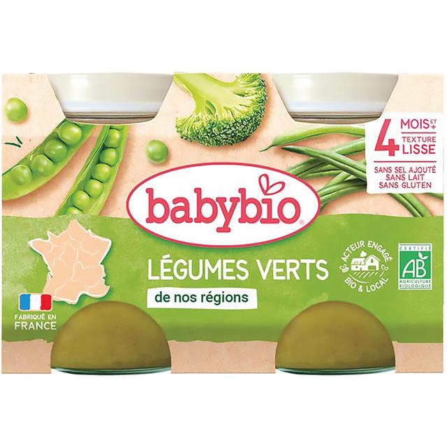 3288131510415 - Babybio - Légumes Verts de nos Régions Bio Pot Bébé Dès 4 mois