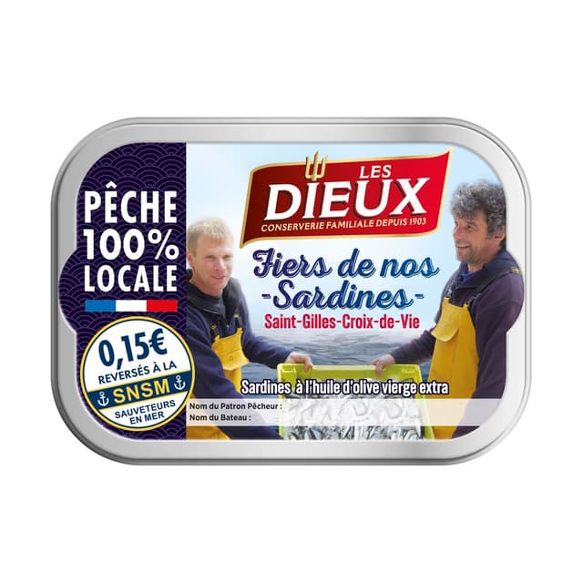 3188720001815 - Les Dieux - Sardines à l'Huile d'Olive Vierge - Fiers de nos Sardines en conserve