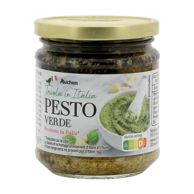 3596710441815 - Auchan Tavola In Italia - Sauce pesto verde au basilic en bocal