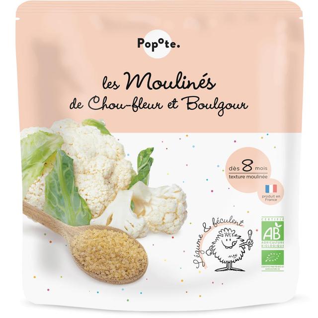 3760262841915 - Popote - Mouliné Chou-Fleur Boulgour Bio Gourde Bébé Dès 8 mois
