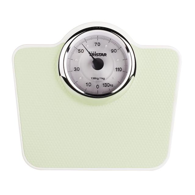 8713016024015 - Tristar - Pèse-personne mécanique Trapèze Vert, Blanc WG-2428