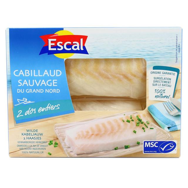 3261080776415 - Escal - 2 Dos entiers de Cabillaud Sauvage du Grand Nord MSC 2x125g