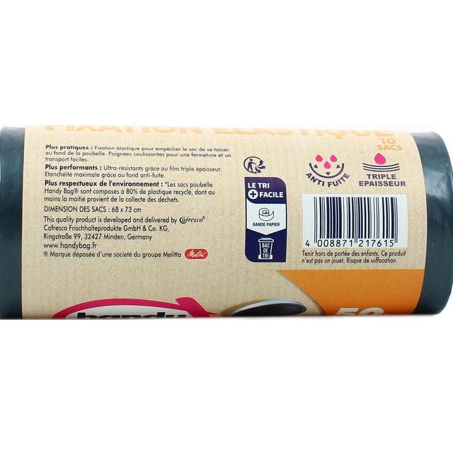 4008871217615 - Handy Bag - Sacs poubelle 50L à poignées coulissantes & fixation élastique