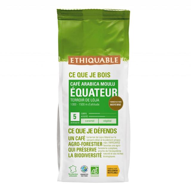 3760091720016 - Ethiquable - Commerce Equitable - Café moulu Arabica Bio d'Equateur