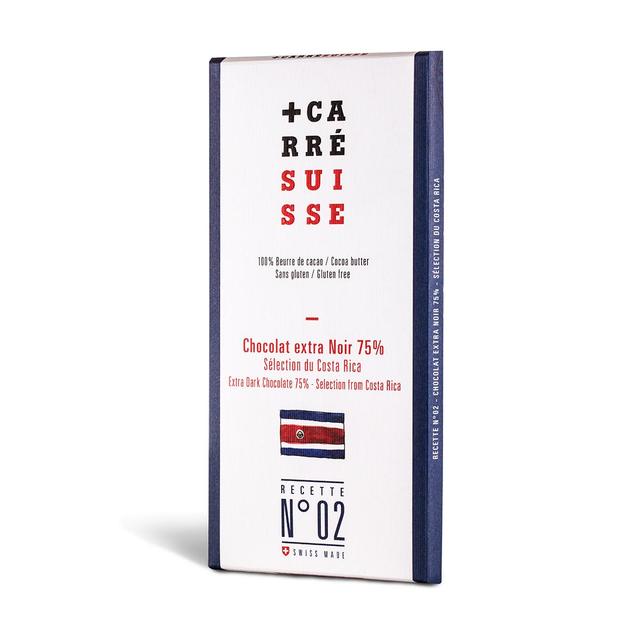 3760231780016 - Carré Suisse - Chocolat extra Noir 75% - Sélection du Costa Rica - N°02