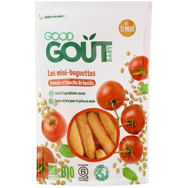3760269310216 - Good Goût - Mini Baguettes à la Tomate et au Basilic Bio Bébé Dès 12 mois