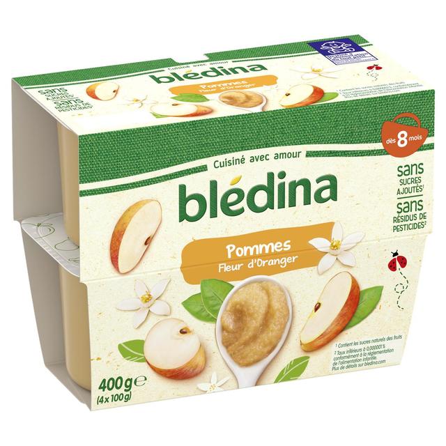 3041091791016 - Blédina - Pommes Fleur d'Oranger Coupelle Bébé Dès 8 mois