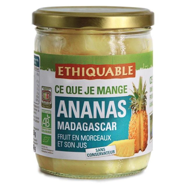3760278862416 - Ethiquable - Commerce Equitable - Ananas en morceaux et son jus Bio de Madagascar